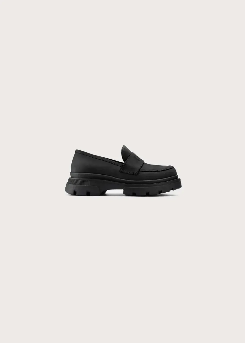 Brgn Loafers sko svart New Black skinn