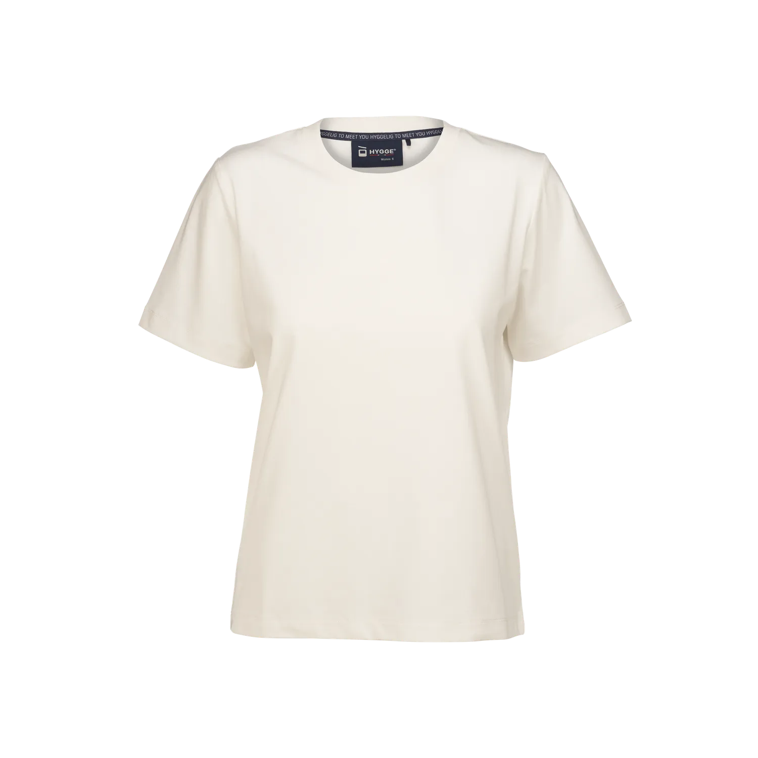 House of Hygge Cotton Organic Cotton Tee T-skjorte offwhite i bomull
