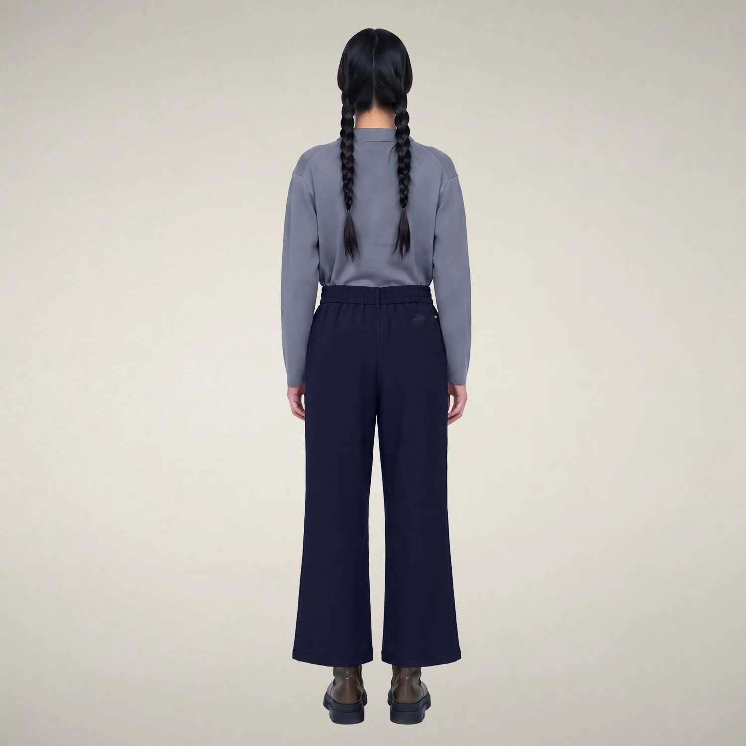 Save The Duck Gita chinos dame, Navy Blue – elastisk midje