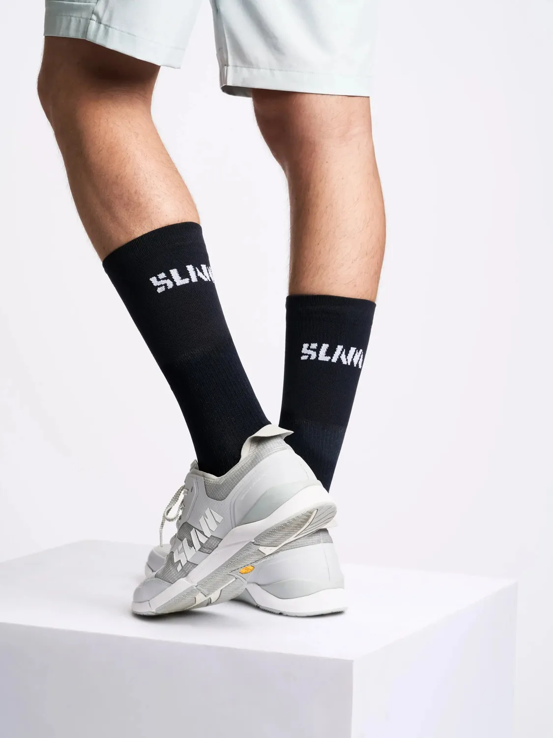 Slam Logo Sock tekniske sokker ankellange