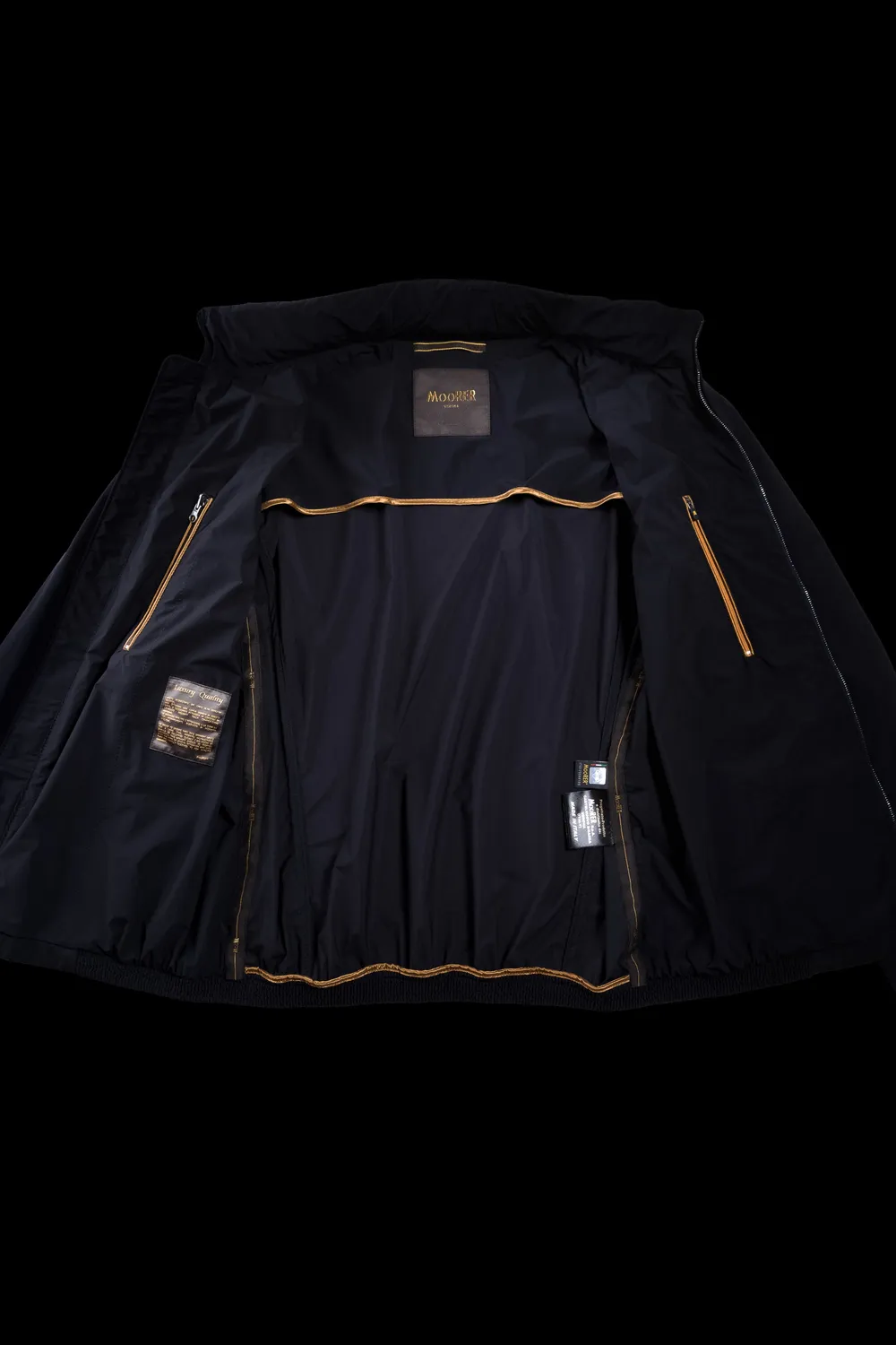 Moorer GIOVE-AC bomberjakke navy vannavvisende stretch
