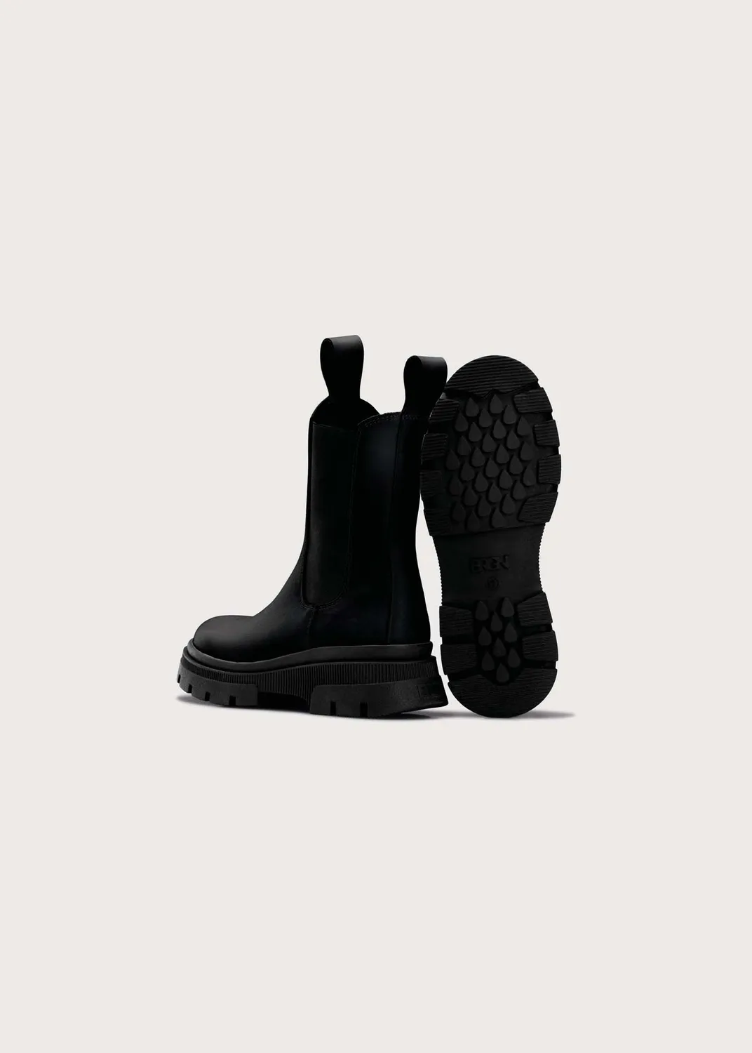 Brgn Chelsea Boot Aniline chelseaboots svart nubuk