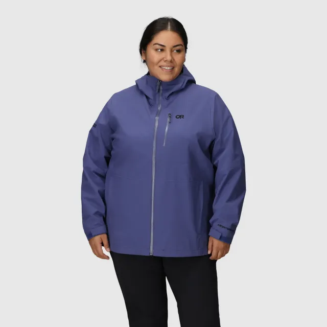 Outdoor Research Aspire 3L Rain Jacket Plus regnjakke 1X vanntett