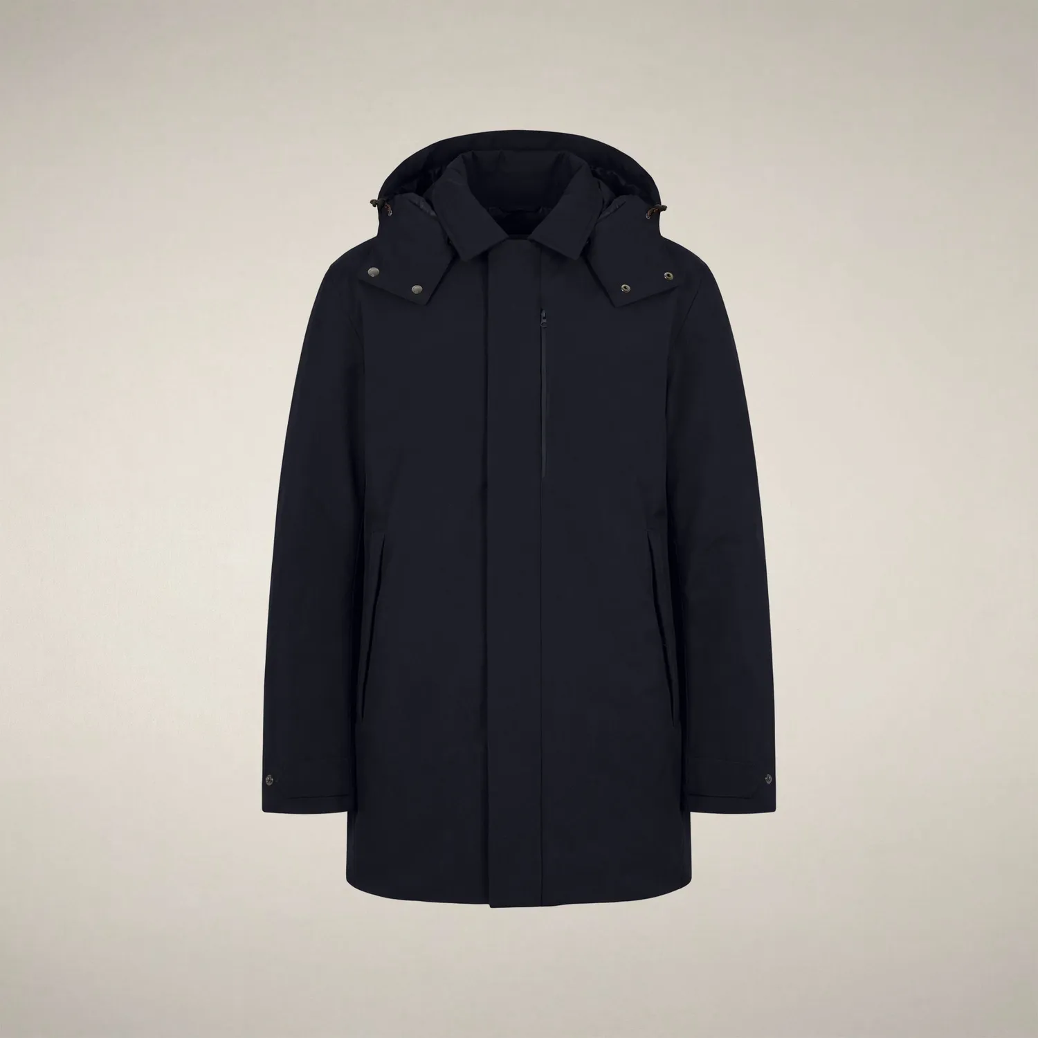 Save The Duck Nestor regnfrakk herre Blue Black isolert