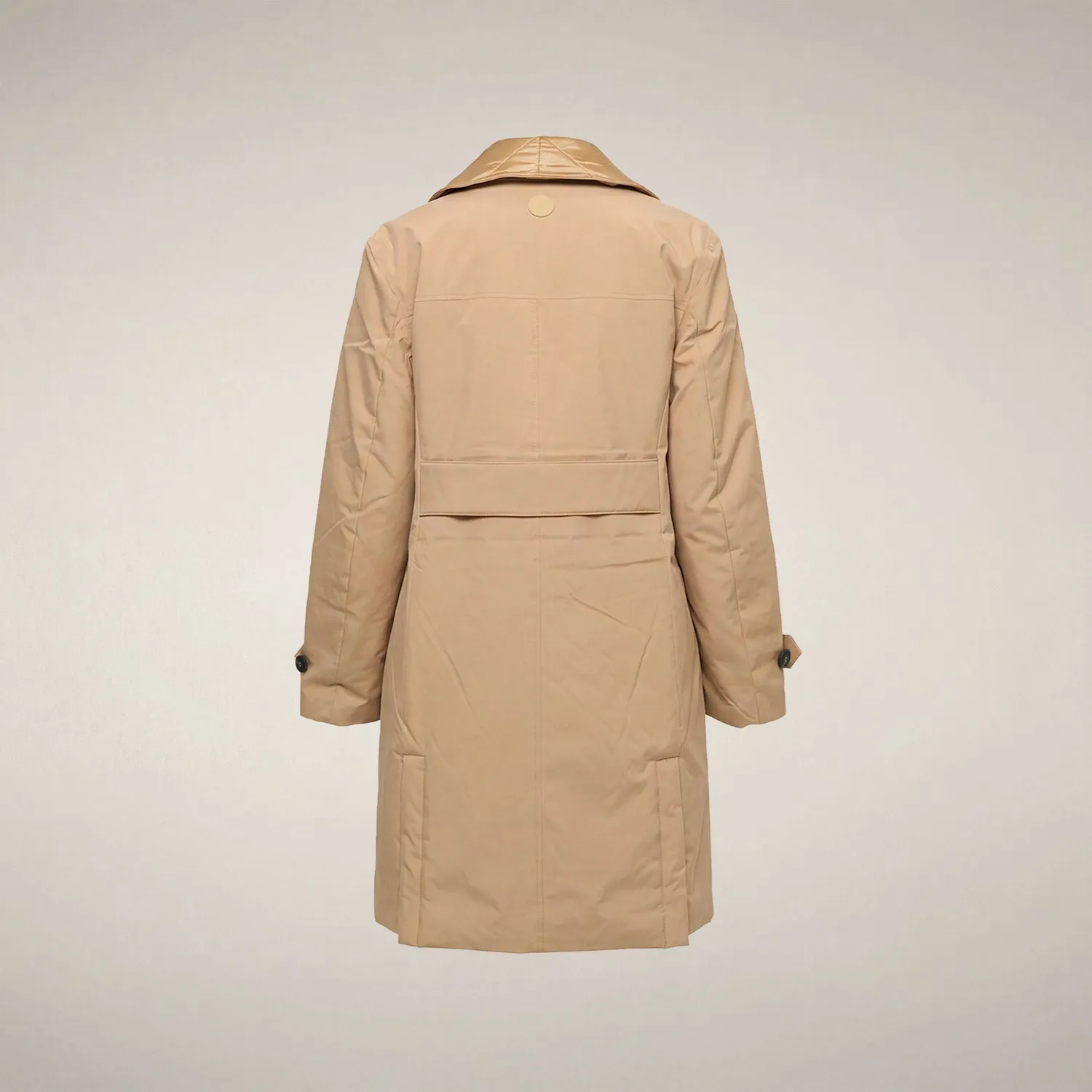 Save The Duck Pilar regnkåpe dame, Stardust Beige – fôret