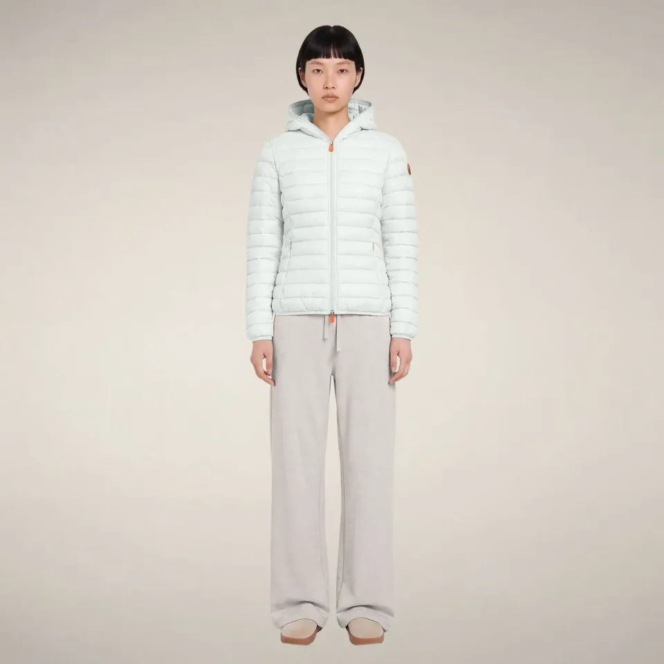 Save The Duck Icons Daisy boblejakke dame offwhite lett