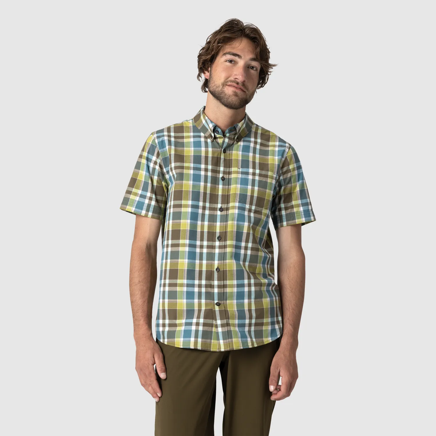 Outdoor Research Rooftop Short Sleeve Shirt skjorte Sedona Plaid S bomullsblanding