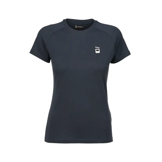 House of Hygge Hyggewool T-skjorte dame navy merinoull