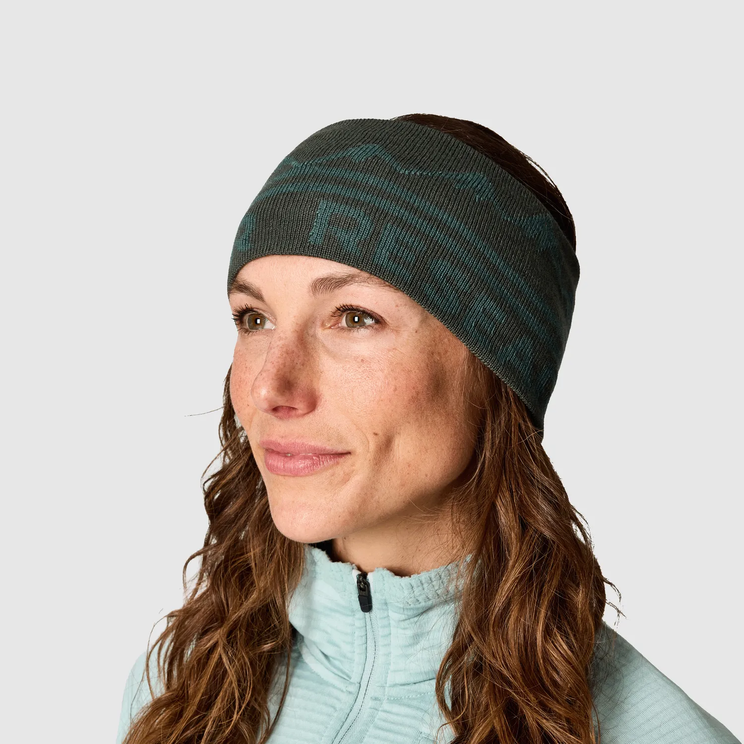 Outdoor Research OR Logo Knit Headband pannebånd Dark Laurel/Malachite