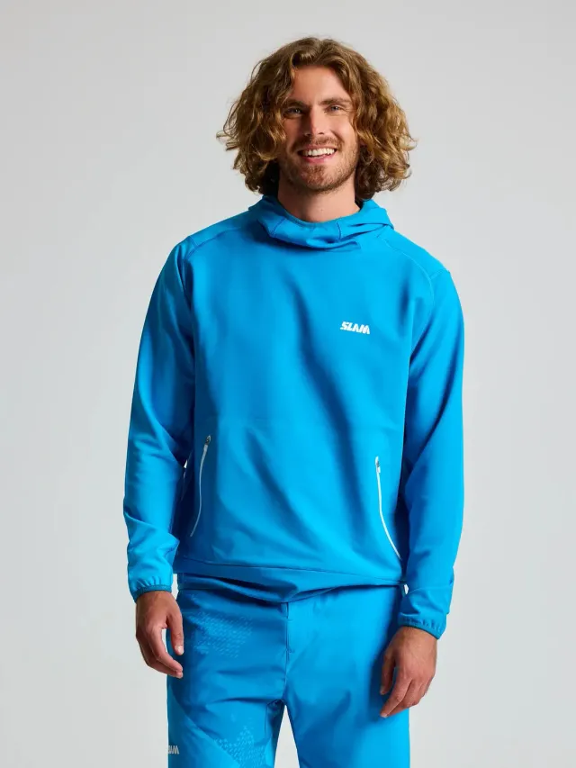 Slam Foil Tech Hoodie hettegenser mørk marineblå vindtett