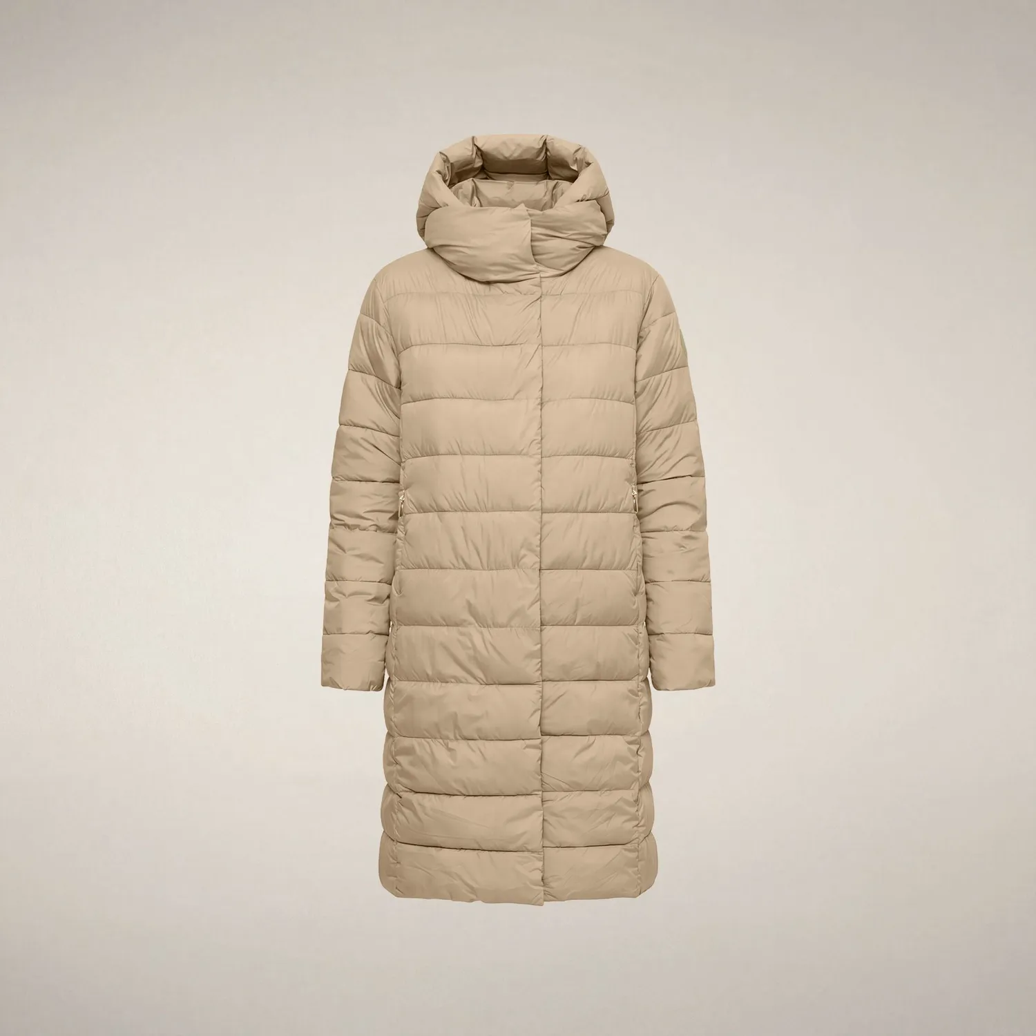 Save The Duck Caramel kåpe dame Stone Beige lett Light Air