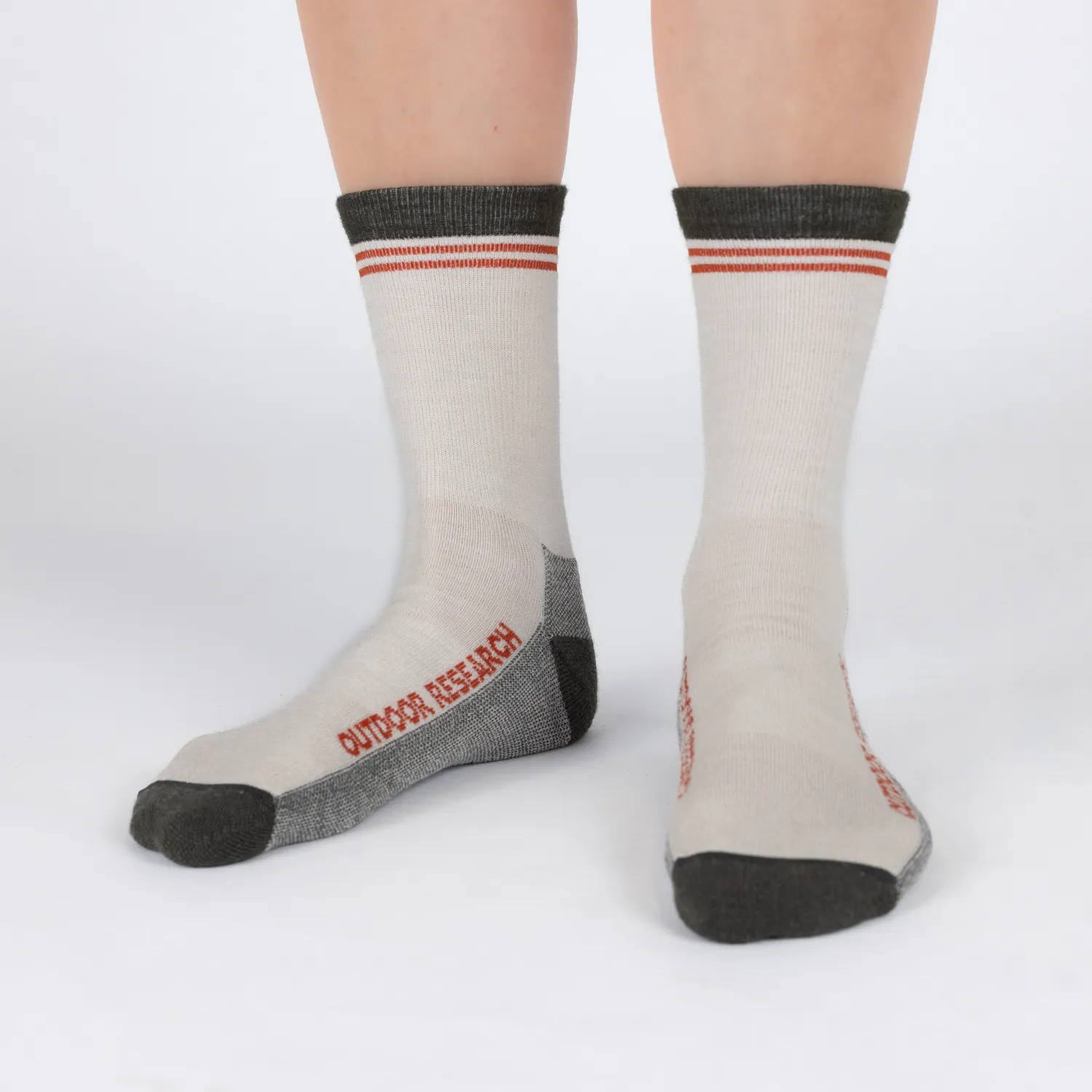 Outdoor Research Lightweight Hiking Crew Socks tursokker Storm merinoblanding