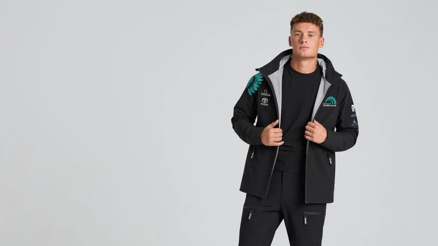 Slam ETNZ OD Hooded Jacket regnjakke svart hette