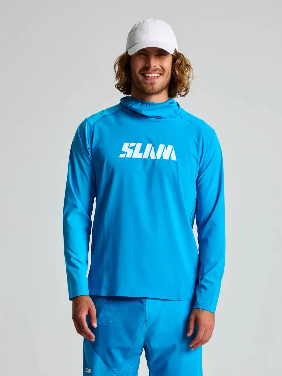 Slam One Design OD Tech Hooded T-Shirt hette-T-skjorte mørk marine