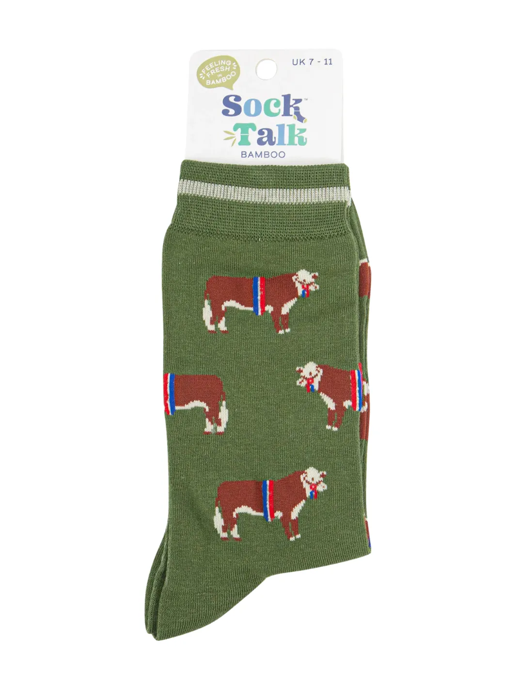 John Partridge Hereford Bull Bamboo Socks sokker grønn bambusblanding