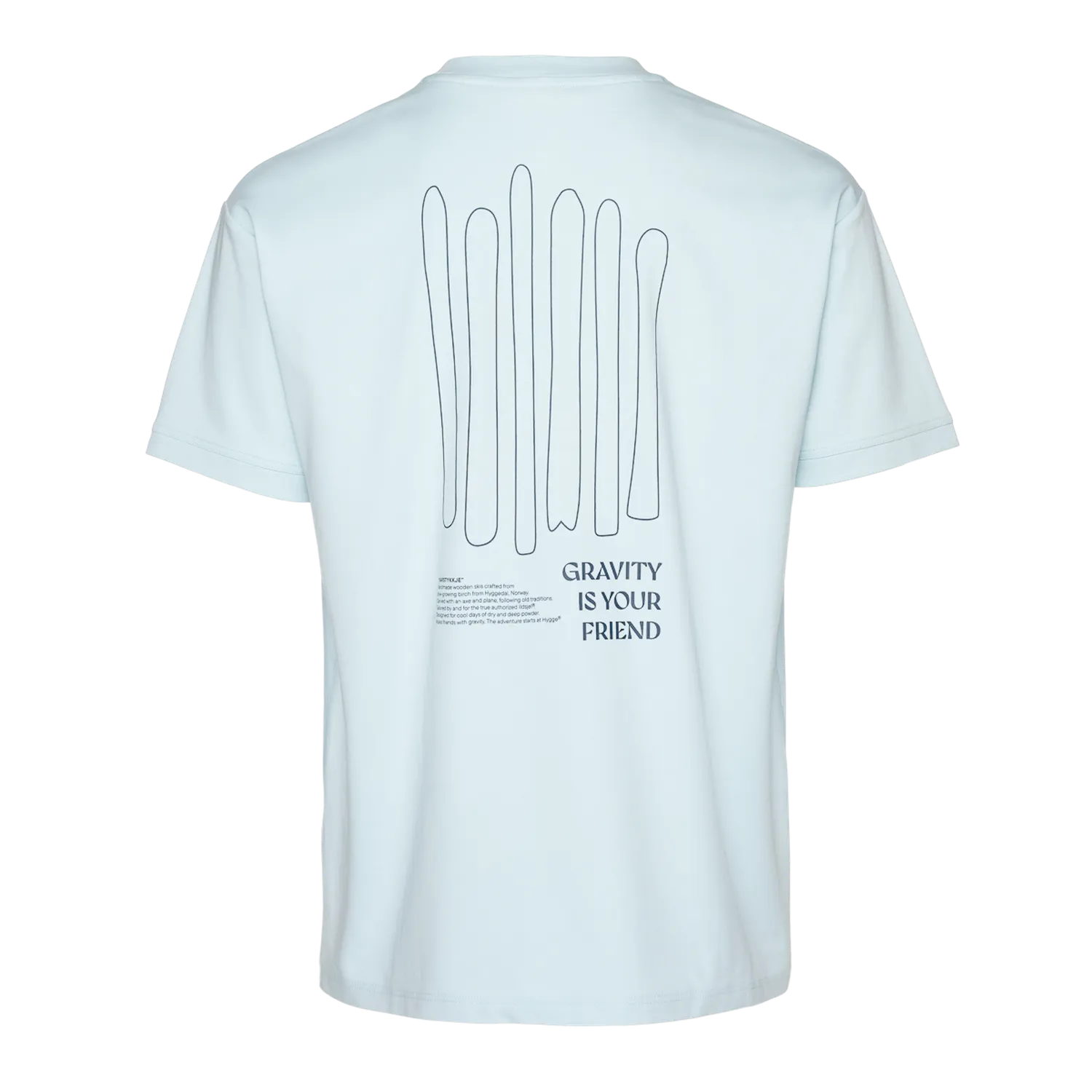 House of Hygge Graphic T-Shirt T-skjorte herre offwhite i bomull