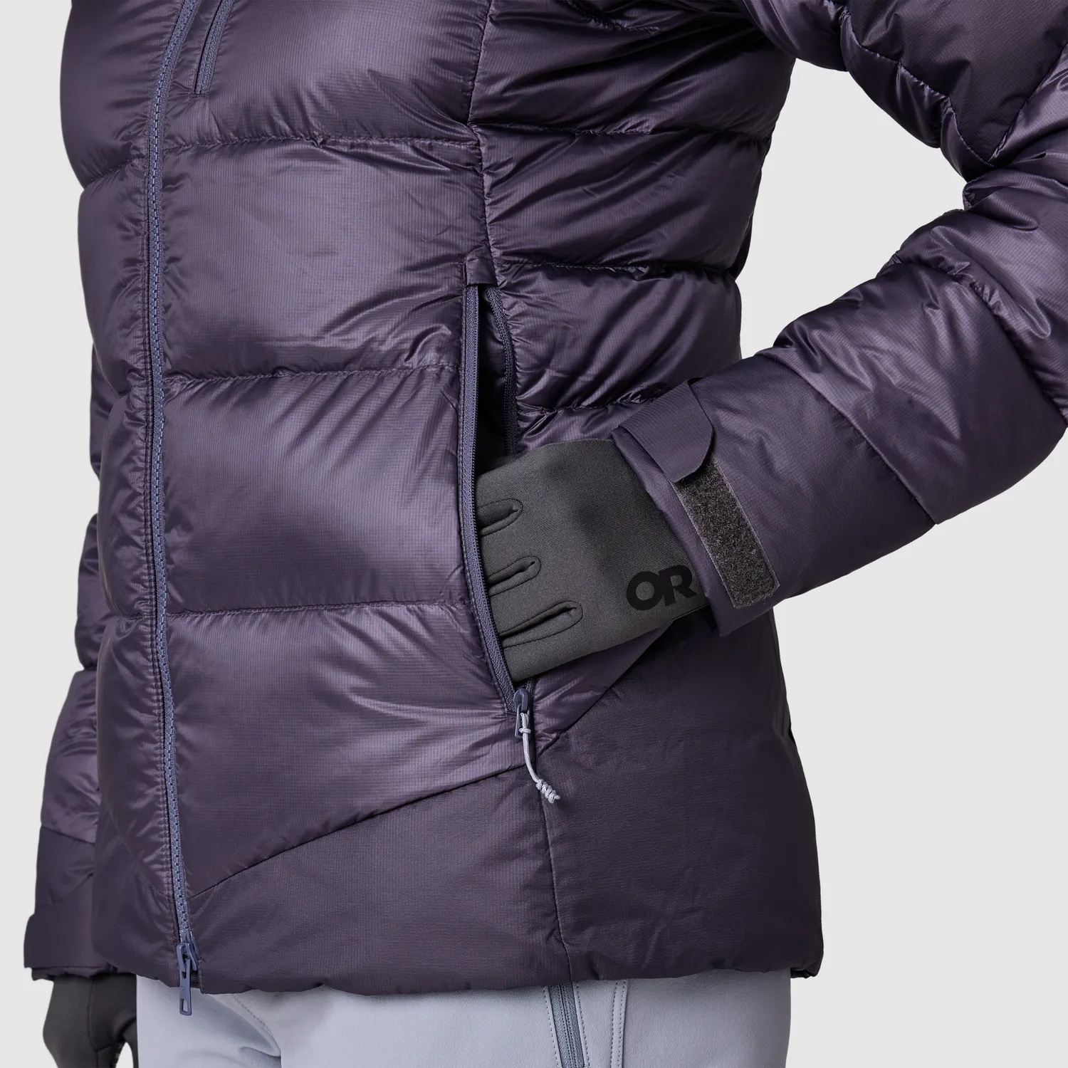 Outdoor Research Helium XT Down Hoodie dunjakke Smoky Quartz