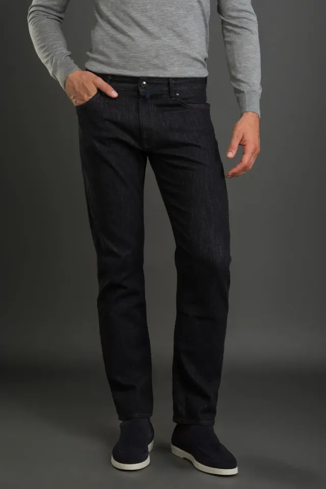 Moorer MILTON-09 DARK DENIM jeans mørk denim str 28–42 stretch