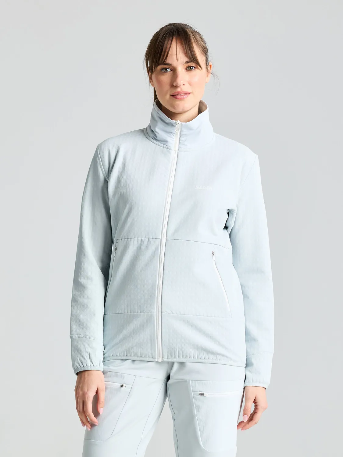 Slam Altura WS FZ Grid Fleece fleecejakke dame mørkeblå