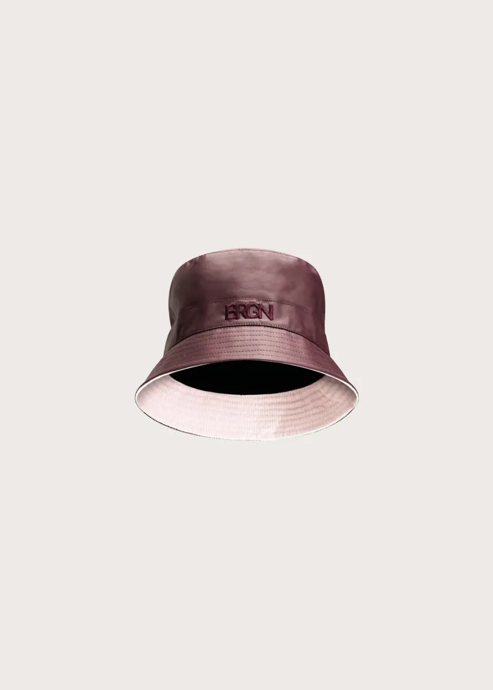 Brgn Storm Bucket bøttehatt Wine Red 58 cm oilskin