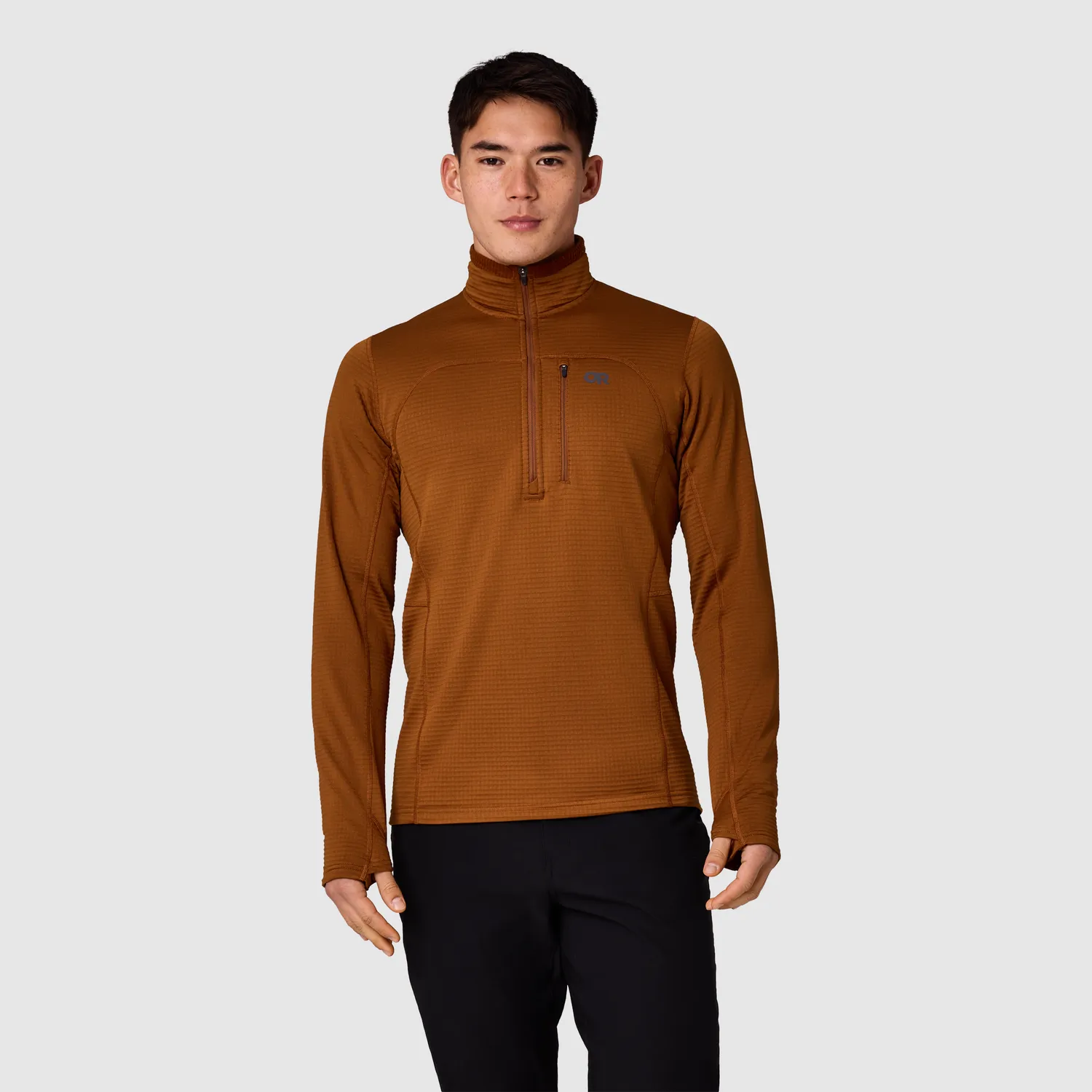 Outdoor Research Vigor Men's Vigor Grid Fleece Half Zip fleecegenser Azurite S ActiveTemp