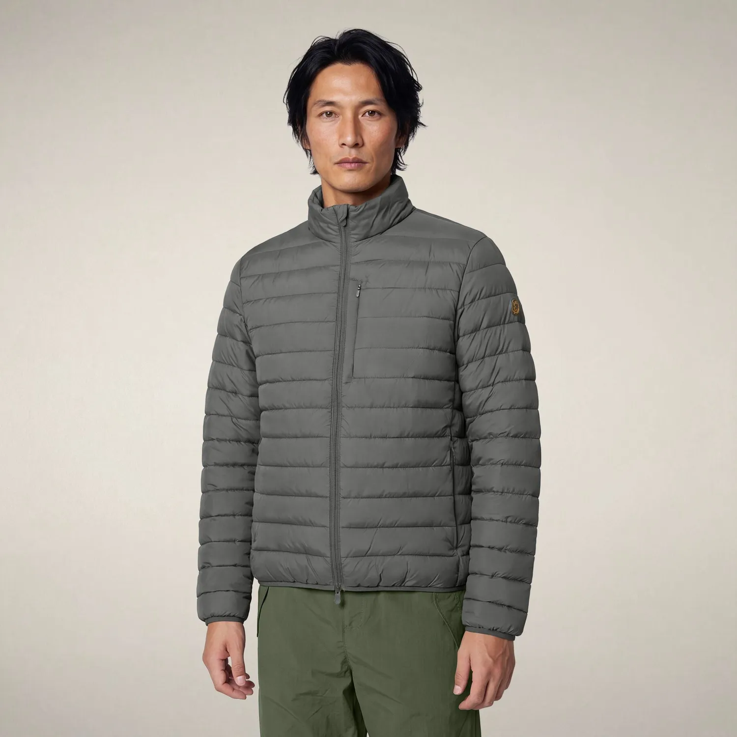 Save The Duck Erion dunjakke herre Gunmetal Grey lett