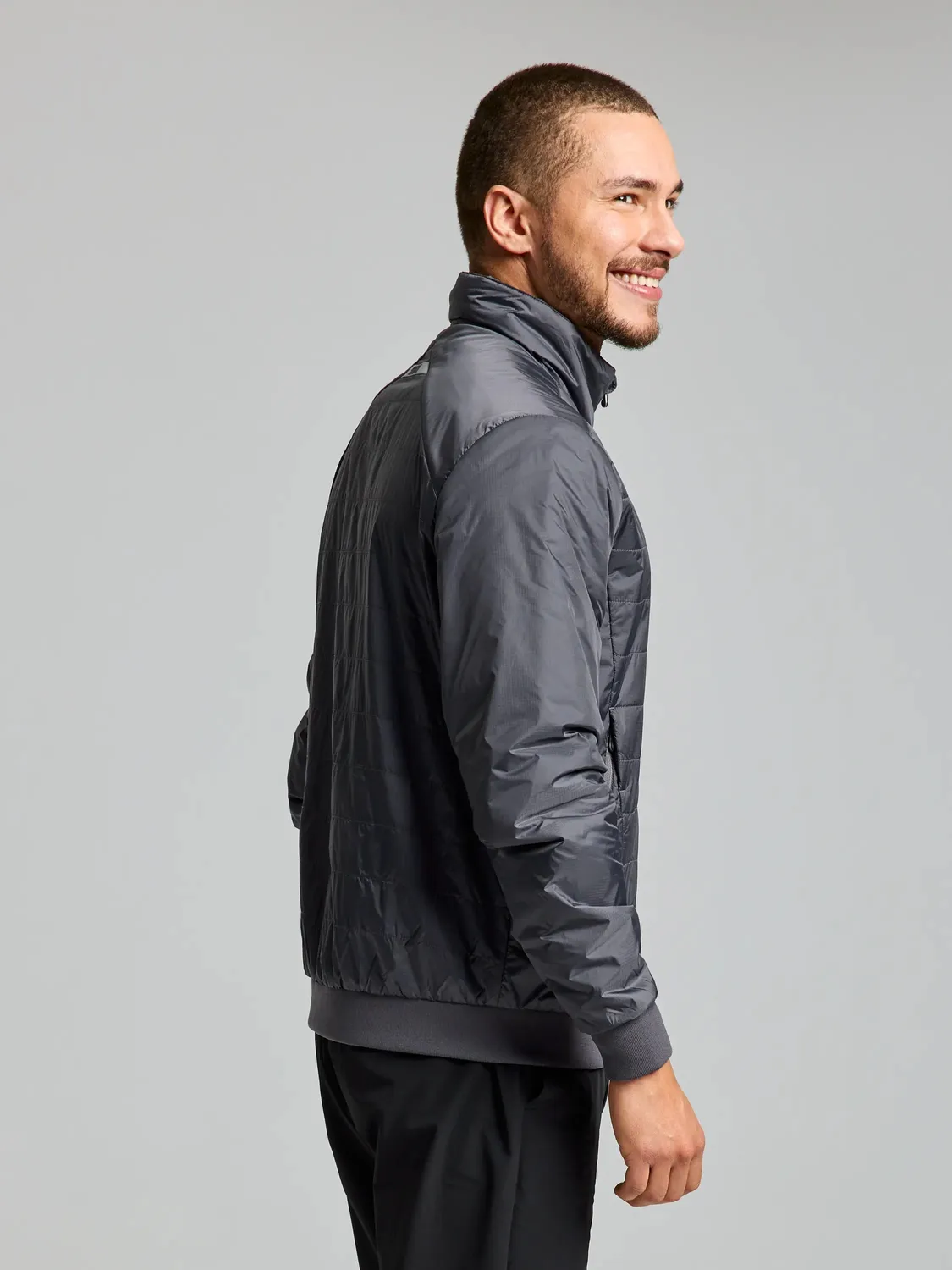 Slam ACT Graphene Short Jacket herrejakke mørk marine resirkulert
