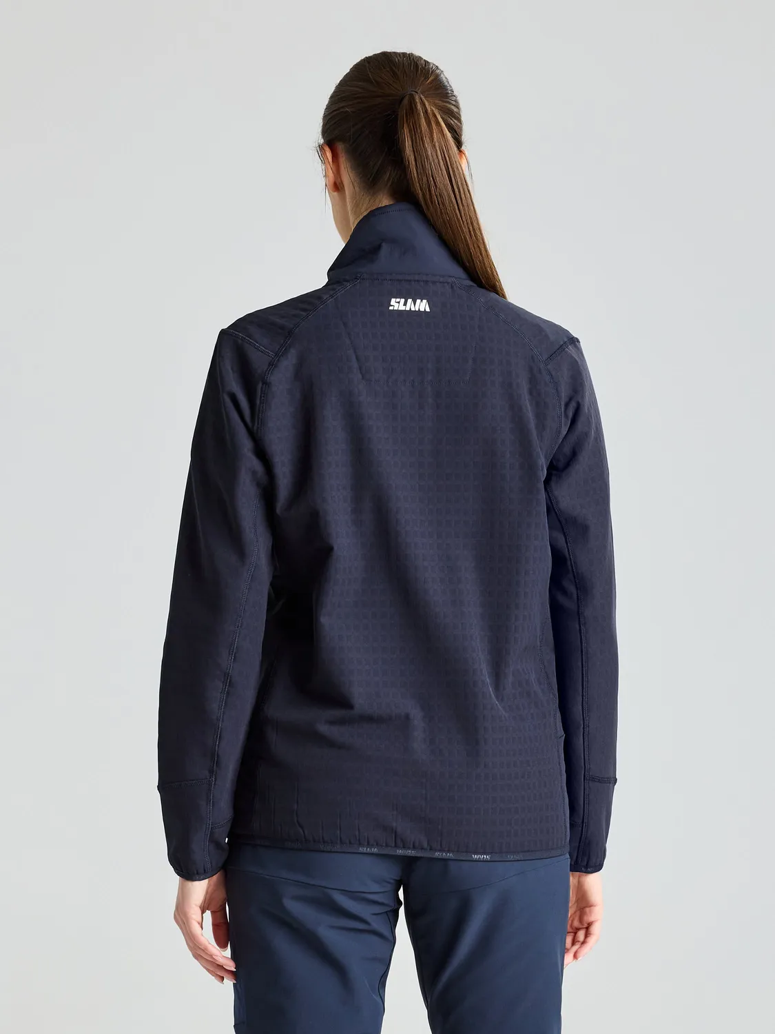 Slam Altura WS FZ Grid Fleece fleecejakke dame mørkeblå