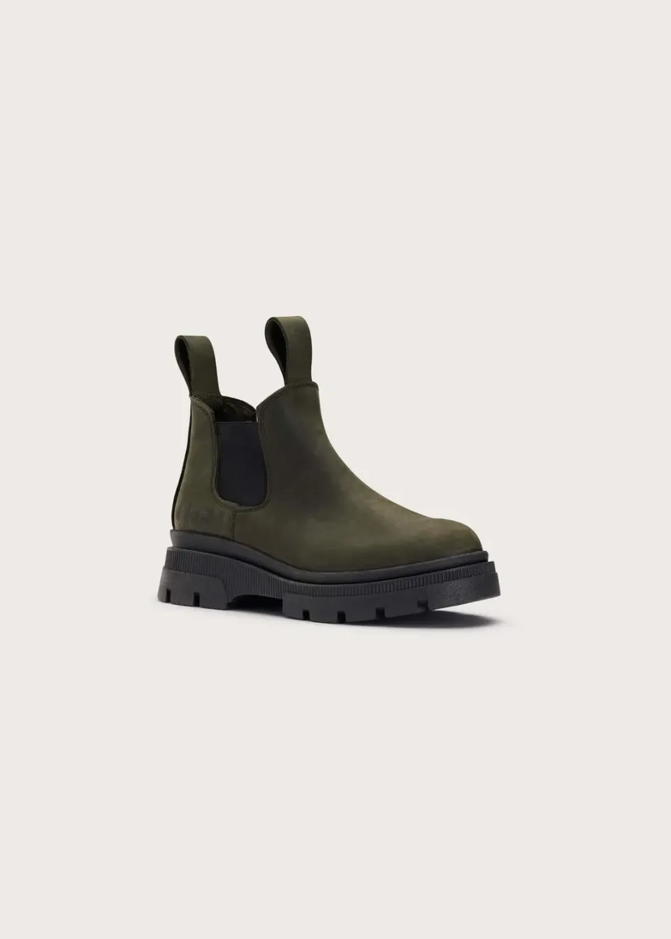 Brgn Low Chelsea Boot støvletter mørkegrønne nubuk