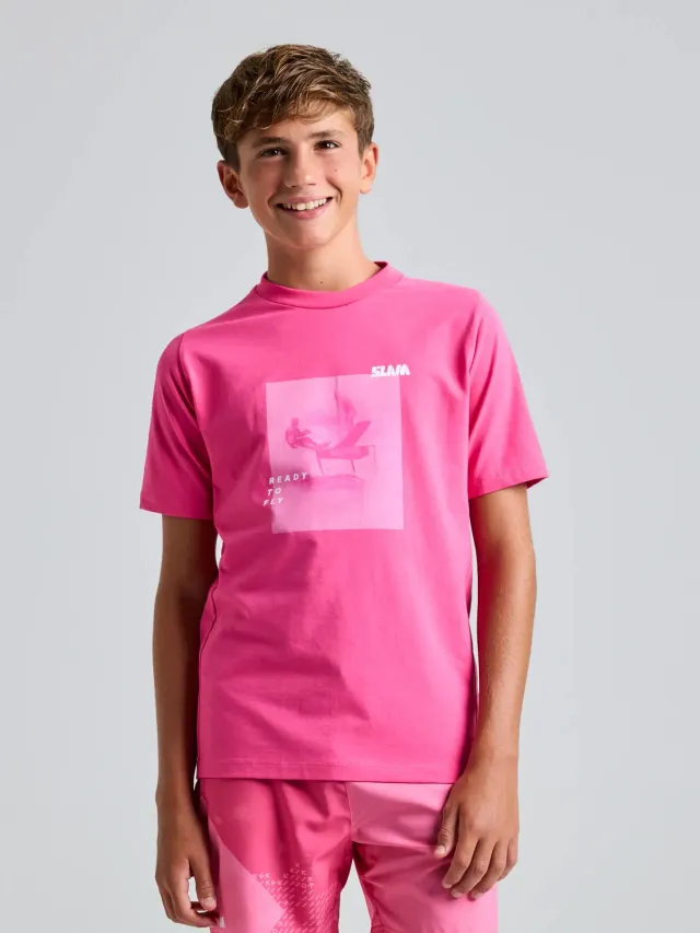 Slam Foil Foil Jr T-Shirt SS T-skjorte junior rosa bambus