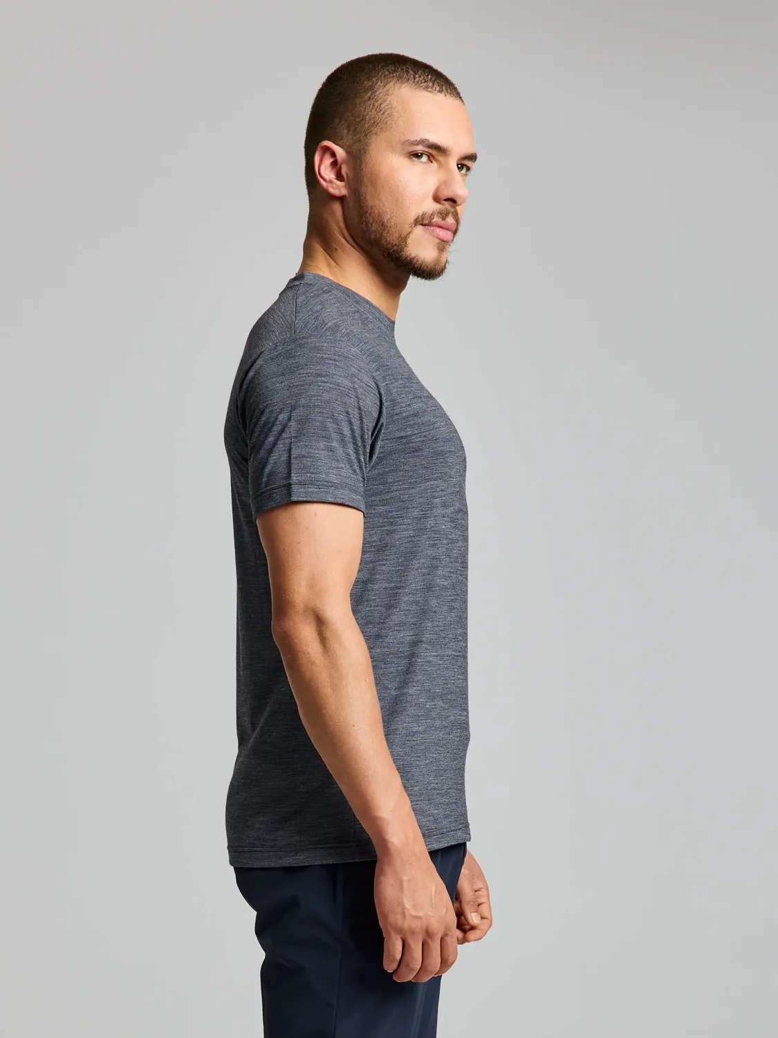 Slam Merino T-Shirt ulltrøye herre Graphite