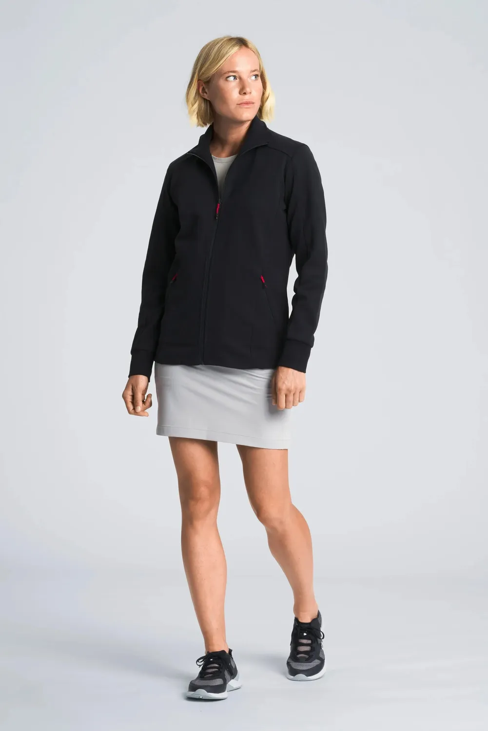 Slam Crew WS FZ Sweater genser dame Dark Navy