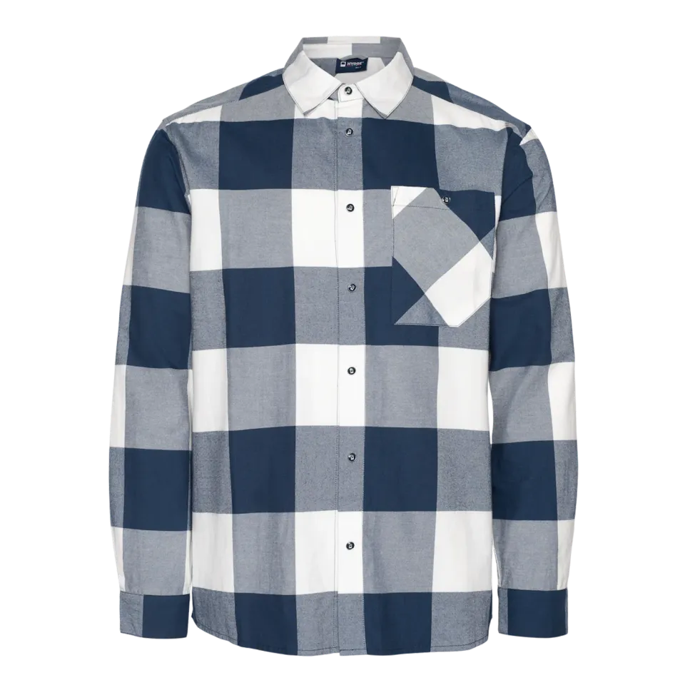 House of Hygge Flannel Shirt flanellskjorte Navy S–XL bomull