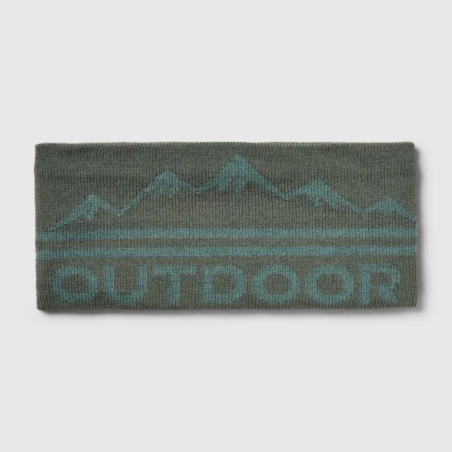 Outdoor Research OR Logo Knit Headband pannebånd Dark Laurel/Malachite