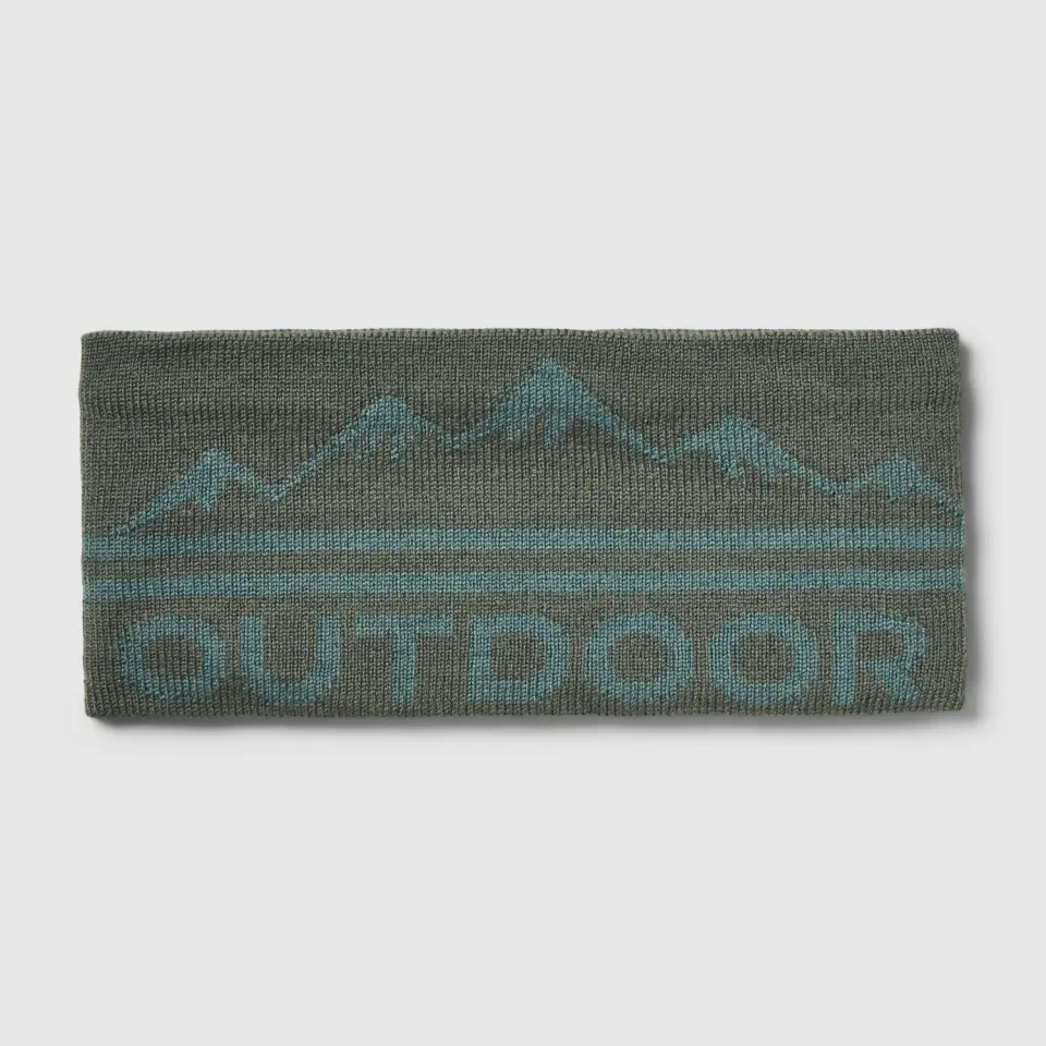 Outdoor Research OR Logo Knit Headband pannebånd Dark Laurel/Malachite