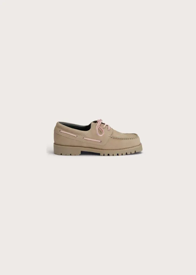 BRGN Women’s Boat Shoes båtsko beige