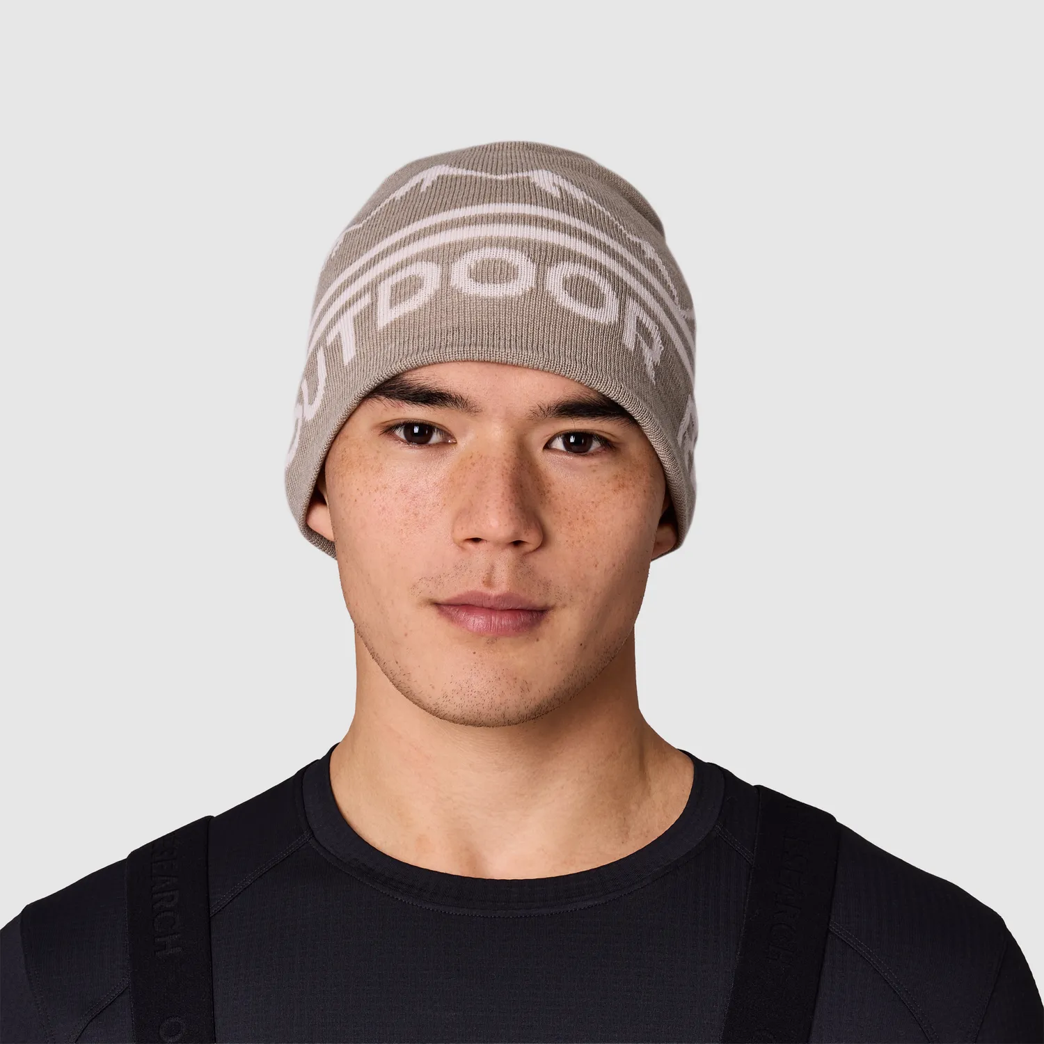 Outdoor Research OR Logo Knit Beanie strikkelue Pro Khaki/Oyster