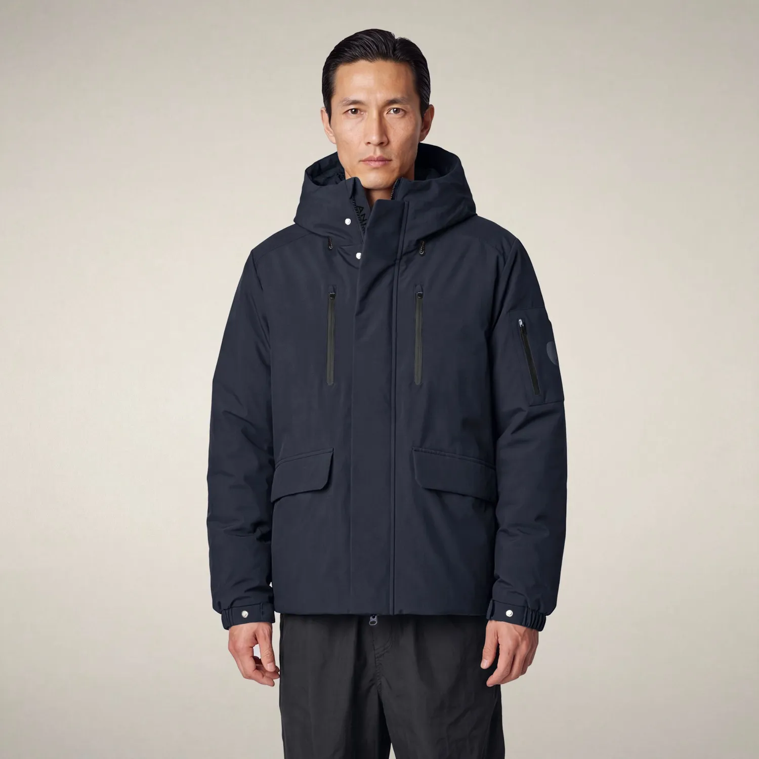 Save The Duck Arctic Hiram parka herre blåsvart isolert