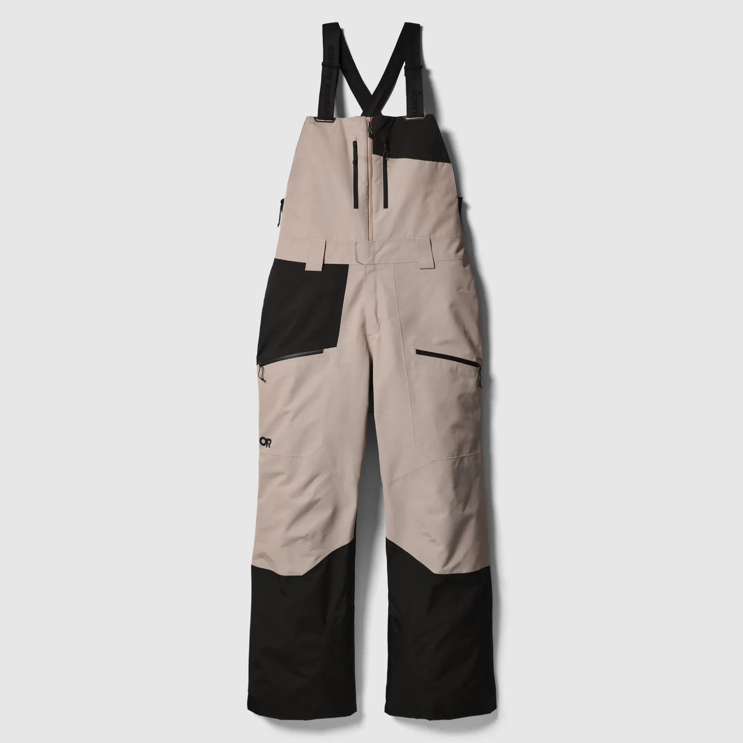 Outdoor Research Powderverse Bib skibukse med seler Black XS–XL isolert