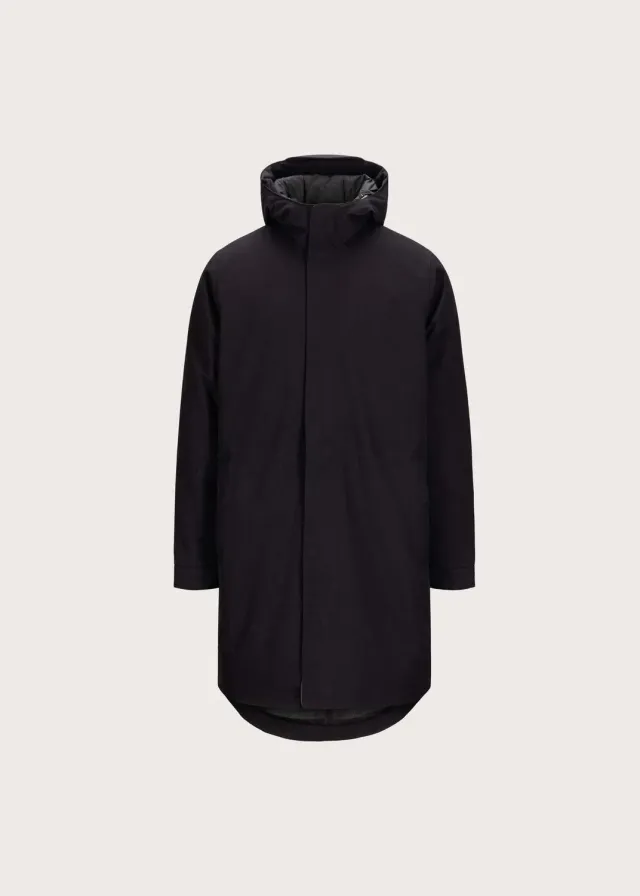 BRGN Mens Parka parkas herre New Black dun