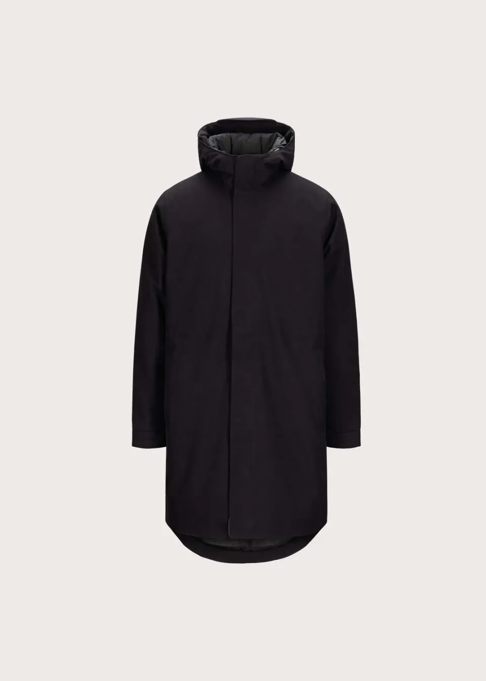 BRGN Mens Parka parkas herre New Black dun