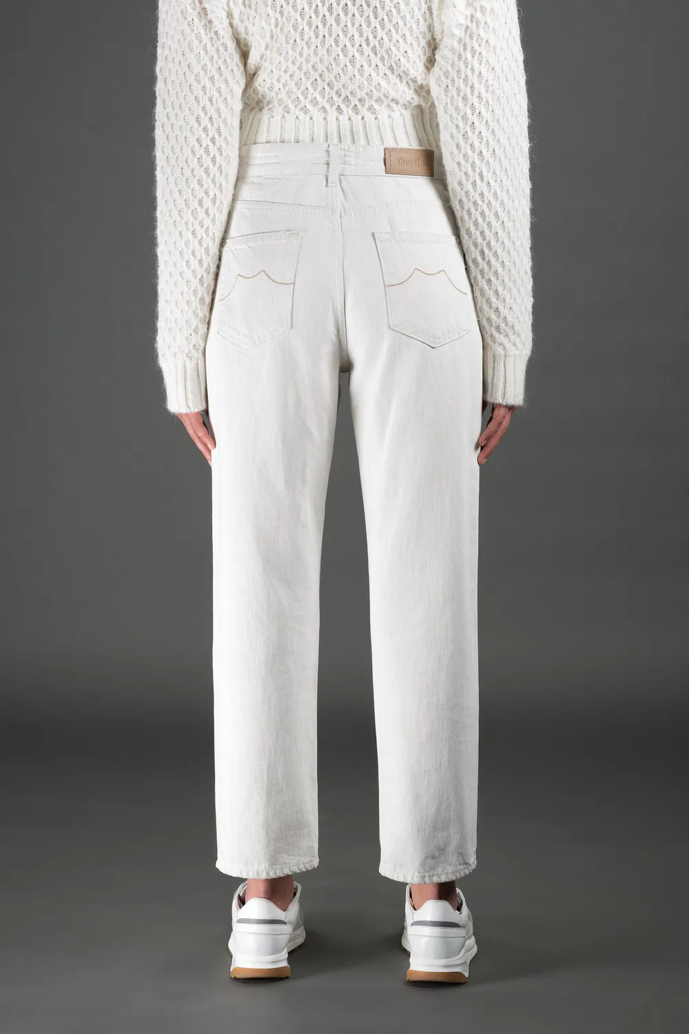 Moorer PHOEBE-214 jeans, ecru – japansk denim