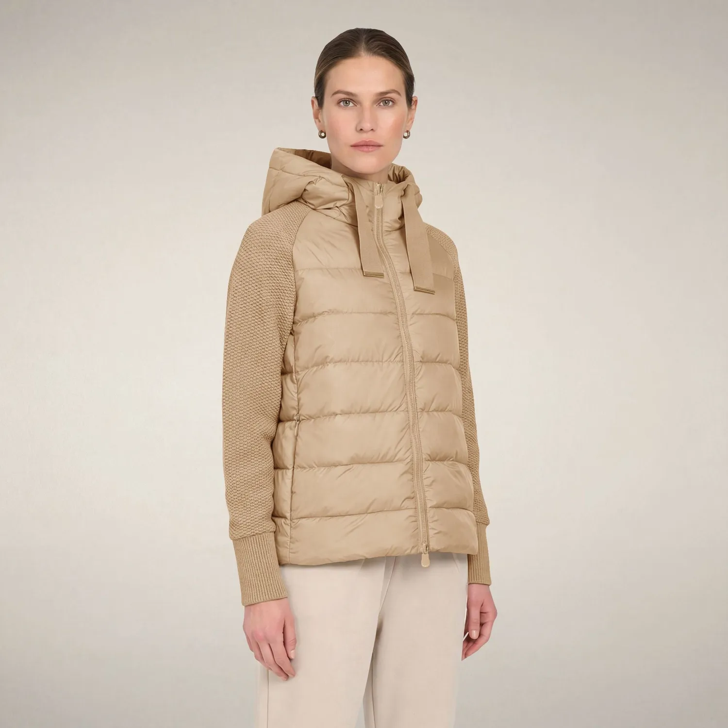 Save The Duck Fashion Priska jakke Stone Beige vattert