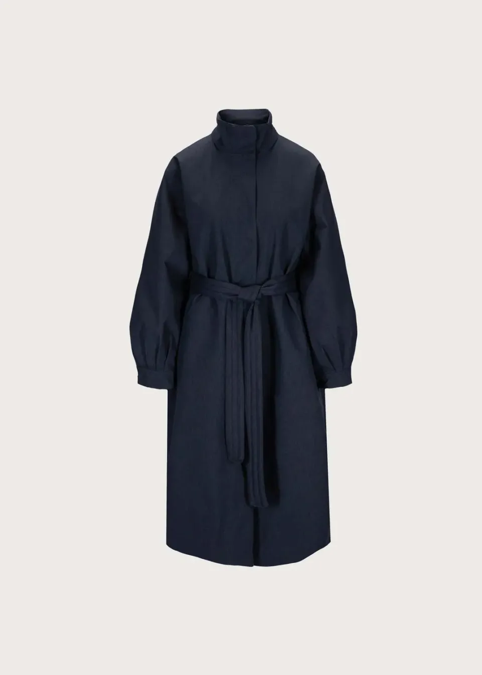 Brgn Rossby Maxi Coat kåpe mørk marine fôret
