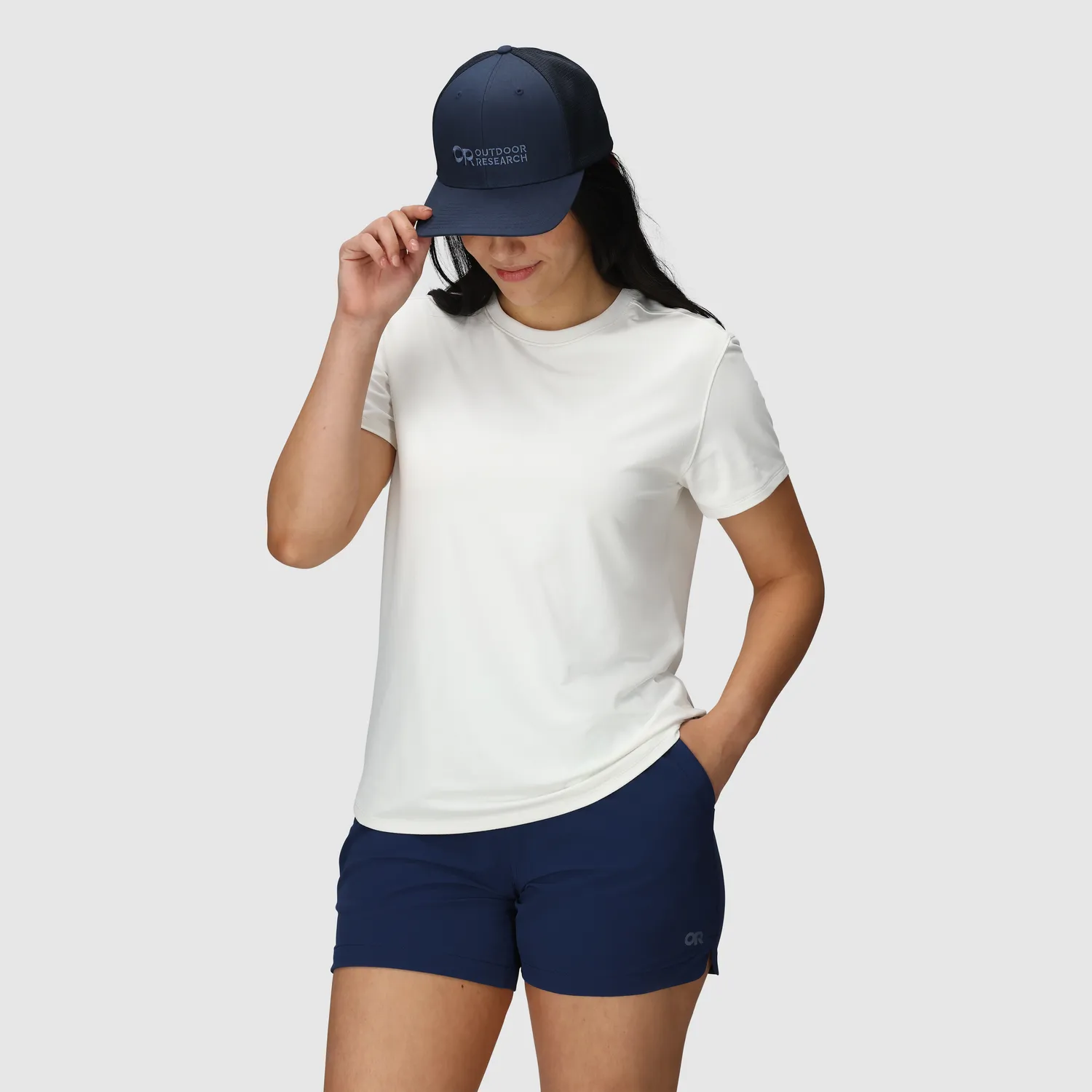 Outdoor Research OR Logo Trucker Hat truckercaps, Dark Navy, justerbar