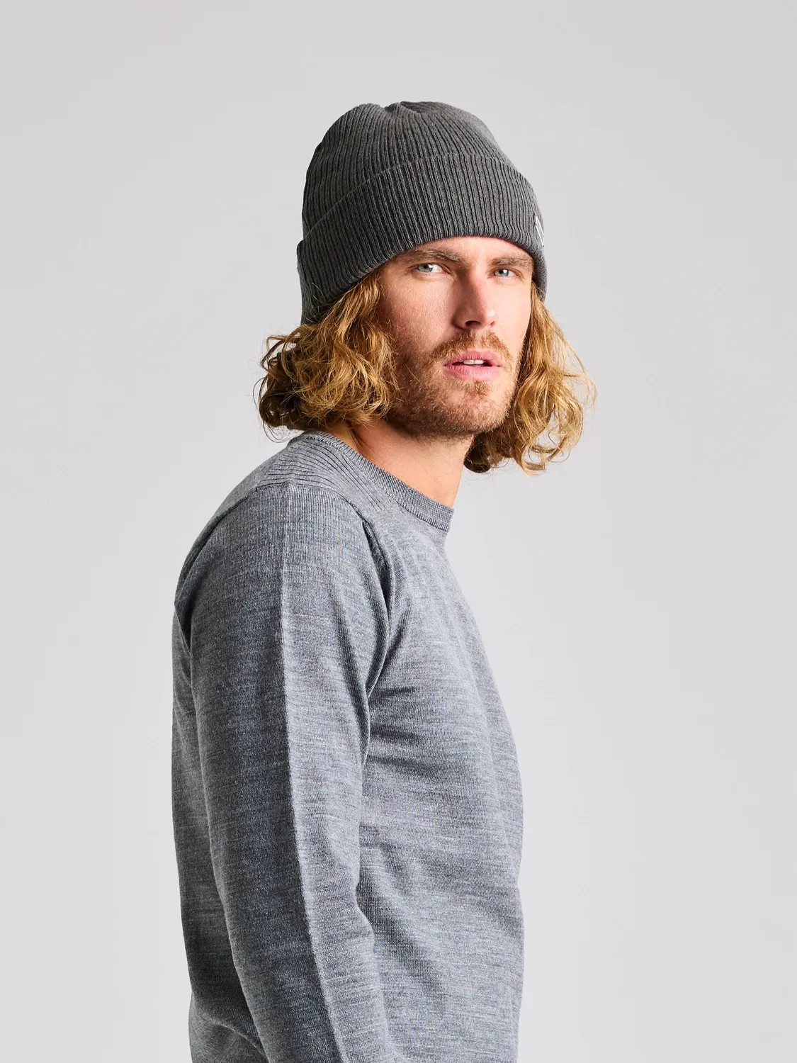 Slam Cable Beanie lue Lead Grey unisex