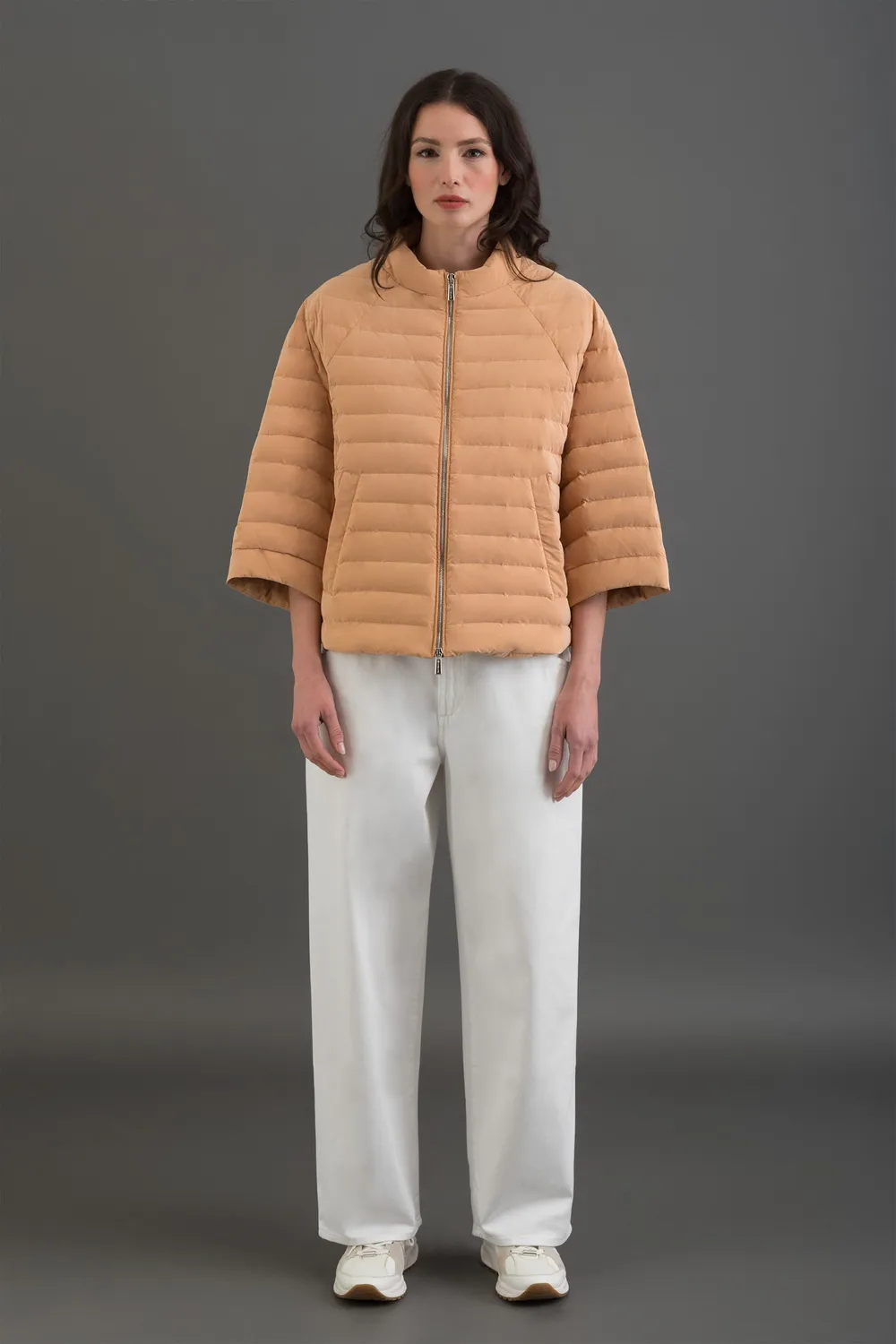 Moorer VAGLIA-OS kappe Mango Pearl dun