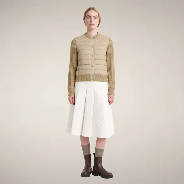 Save The Duck Zelinda hybridjakke dame Stone Beige dyrevennlig