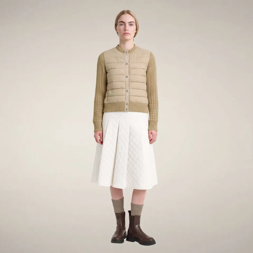 Save The Duck Zelinda hybridjakke dame Stone Beige dyrevennlig