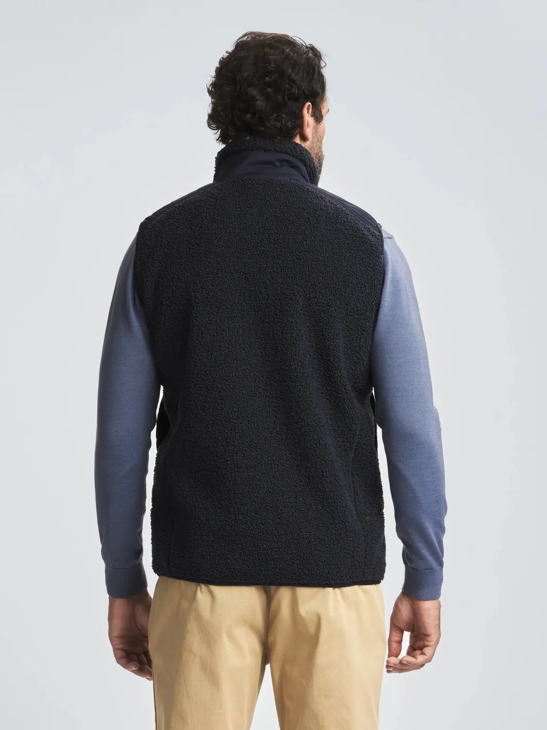 Slam Altura Vest vest mørk marineblå nylon og fleece